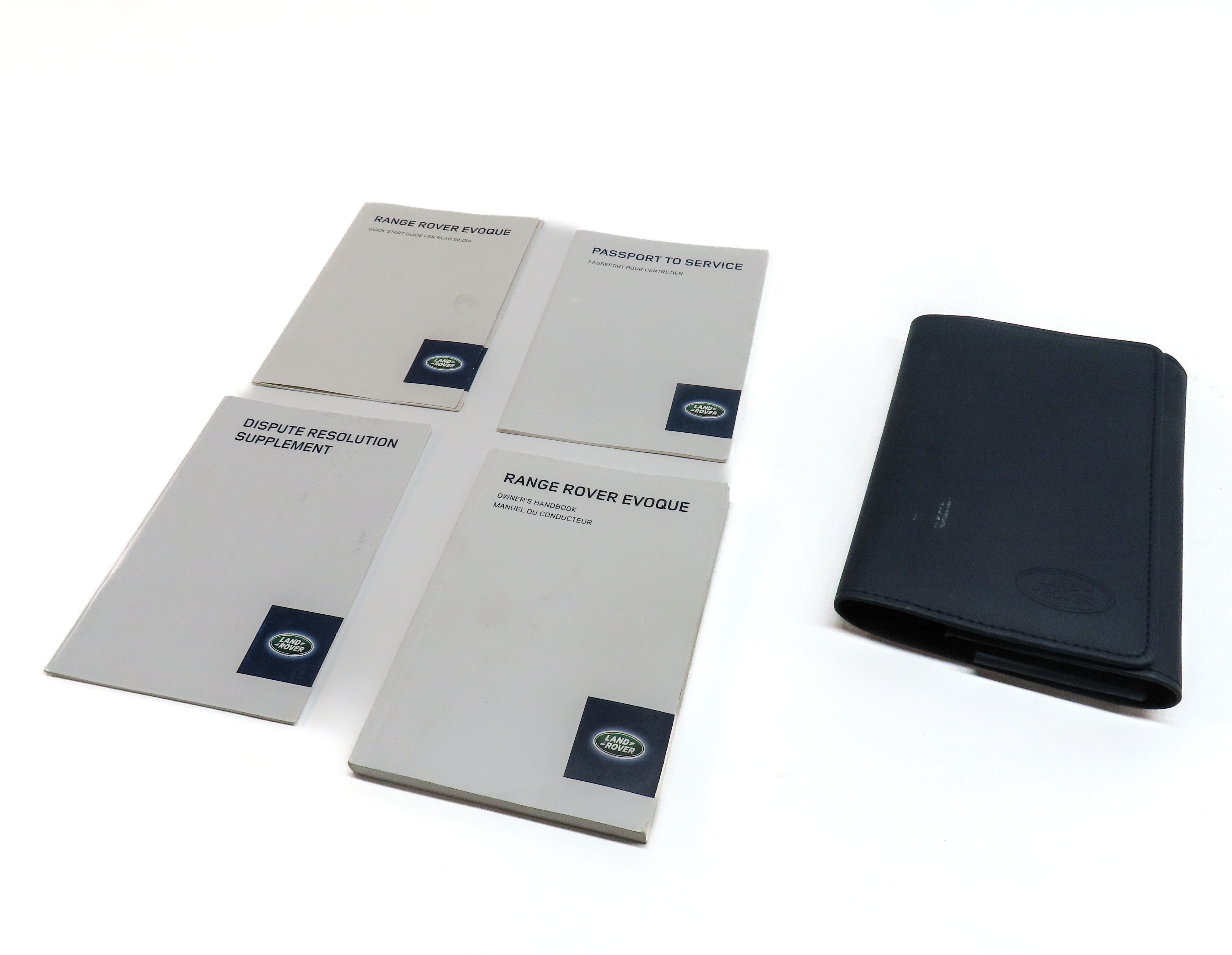 2016 RANGE ROVER EVOQUE (L538) 2.0L TURBO OWNERS MANUAL BOOKLET SET/5 w/ CASE — exact item pictured